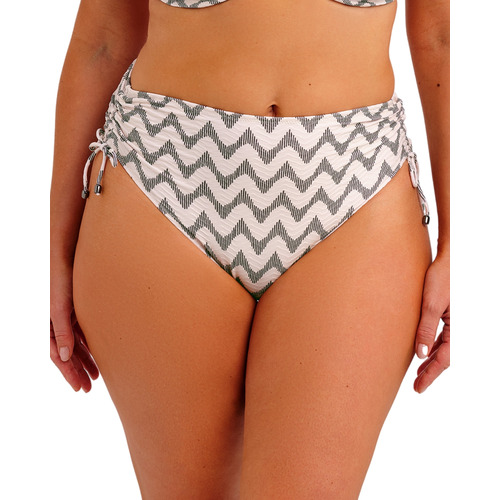 Fantasie Vanuatu High Waist Bikini Brief - Creme Noire