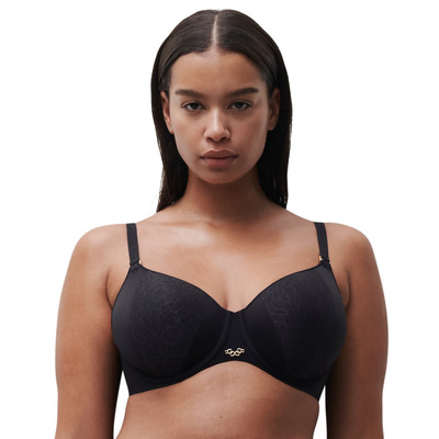 Chantelle Pure Lace Covering Spacer Bra - Black