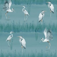 Heron River Wallpaper Blue Arthouse 100213AH