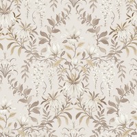 Laura Ashley Parterre Wallpaper Soft Natural 140335