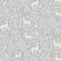 Deer Woods Wallpaper Blue Holden 14163