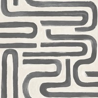 Brushed Geo Wallpaper Charcoal / Cream Holden 14233