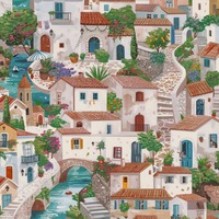 Italian Buildings Wallpaper Multi Holden 14280