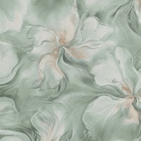 Aurora Liquid Floral Wallpaper Turquoise Erismann 10514-18
