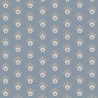 Laura Ashley Semington Floral Geo Wallpaper Newport Blue 143325