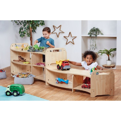 S-Shape Open Storage Unit