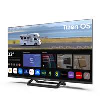 Whitemoore 32” 12V/24V Smart TV – Tizen OS, WiFi, Freeview, Netflix, Prime, Airplay, HDMI/USB, for Caravan/Truck/Boa