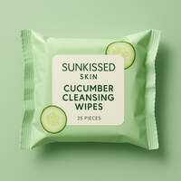 Sunkissed Skin Cucumber Cleansing Wipes – 25 Pieces