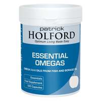 Image of Patrick Holford Essential Omegas 3 & 6 from Fish And Borage -120 Capsules