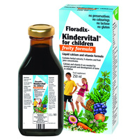 Image of Floradix Kindervital Fruity - Liquid Calcium and Vitamin Formula - 250ml