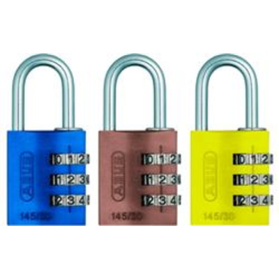 Abus 145 Series 30mm Coloured Combination Locks  - Combination Padlocks