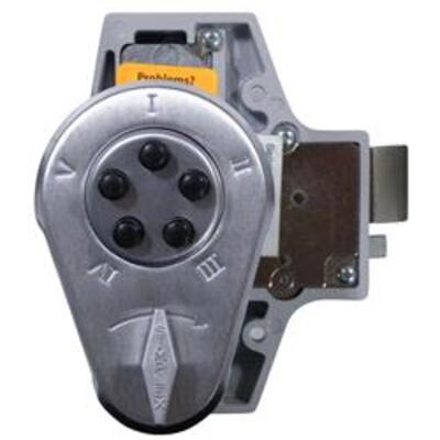 Kaba Simplex/Unican 938 Series  Rim Deadlatch Digital Lock with Key Bypass - 9380000-04-41 Rim deadtlatch with key bypass