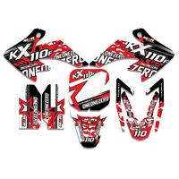 Image of M2R KX110F Pit Bike Sticker Set