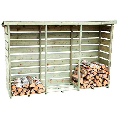 FSC&#174; Mixed Wooden Triple Log Store