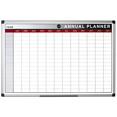 Bi-Office Magnetic Annual Planner 900 x 600mm