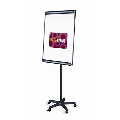 Bi-Office Mobile Magnetic Drywipe Flipchart Easel