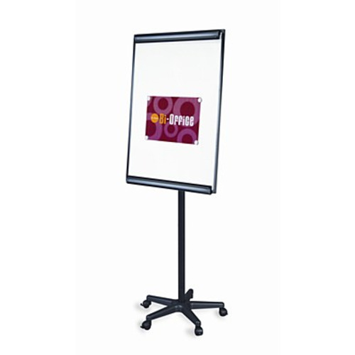 Bi-Office Mobile Magnetic Drywipe Flipchart Easel