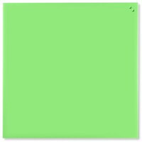 Image of NAGA Magnetic Glass Noticeboard LIME GREEN 100 x 100cm
