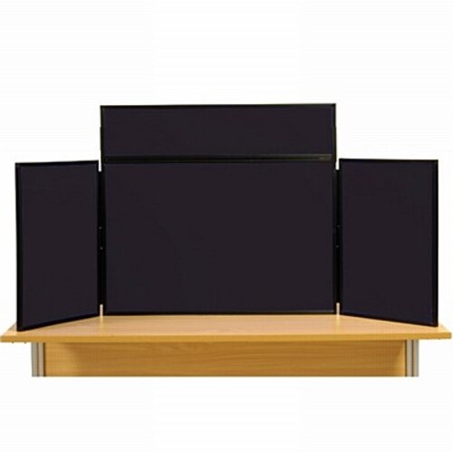 Midi Desk Top Display Stand Black Frame/Black Fabric