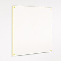 Image of WriteOn Coloured Edge Whiteboard 900 x 1200mm Yellow Edge