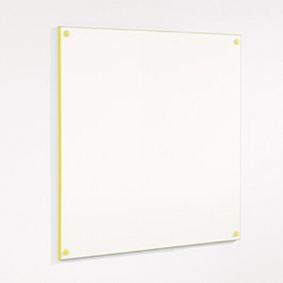 WriteOn Coloured Edge Whiteboard 1176 x 2378mm Yellow Edge
