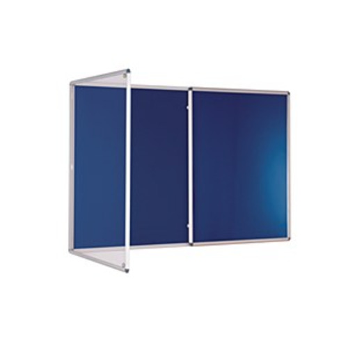 Internal Felt Tamperproof Noticeboard 1800x1200mm Blue
