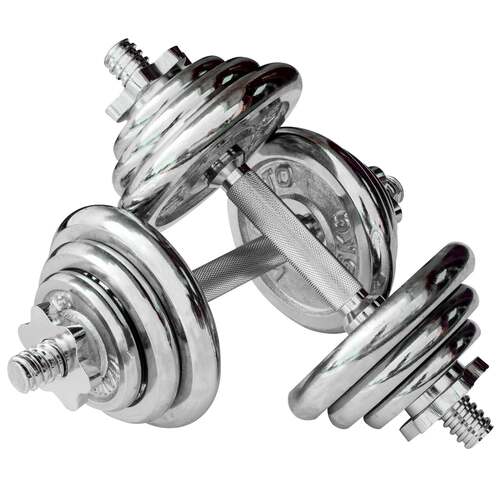 Viavito 20kg Chrome Dumbbell Set