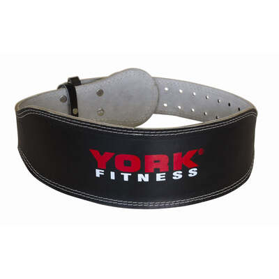 York Padded Leather Weight Lifting Belt