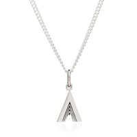 Image of This Is Me &#039;A&#039; Alphabet Necklace - Silver