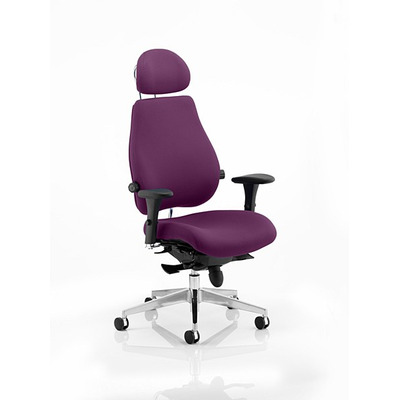 Chiro Plus 'Ultimate' Posture Chair Tansy Purple Fabric