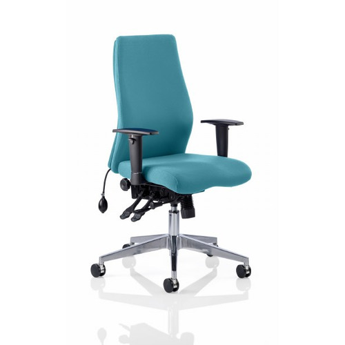Onyx Posture Chair Maringa Teal Fabric