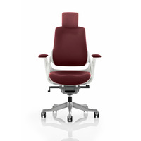 Image of Zure Executive Chair with Headrest Ginseng Chilli Fabric