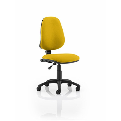 Eclipse 1 Lever Task Operator Chair Senna Yelllow fabric
