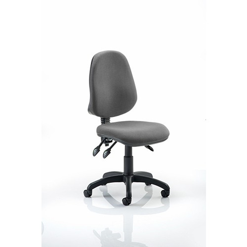 Eclipse 3 Lever Task Operator Chair Charcoal fabric