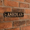 Image of Brass Rectangle House Sign 30.5 x 6.5cm