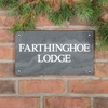 Image of Smooth Slate House Sign - 35.5 x 20cm