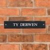 Image of Rustic Slate House Sign - 45.5 x 10cm