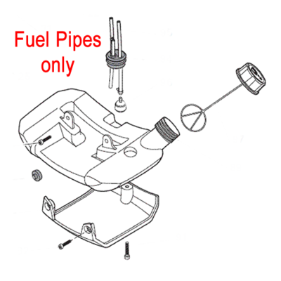 Mountfield Fuel Pipe Set 118801313/0 & 118801319/0