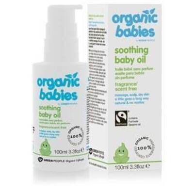 Green People Organic Babies Soothing Baby Oil Scent Free 100ml