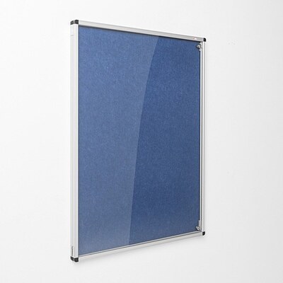 Eco-Colour Resist-a-Flame Tamperproof Noticeboard 1200 x 900mm BLUE