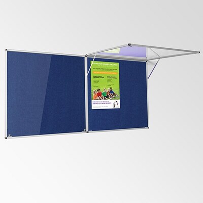 Eco-Colour Resist-a-Flame Corridor Tamperproof Board 900 x 900mm BLUE