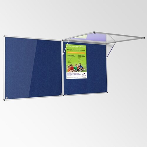 Eco-Colour Resist-a-Flame Corridor Tamperproof Board 900 x 900mm BLUE