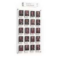 Image of Crystal Wall Staff Photo Board 20 Large Pocket