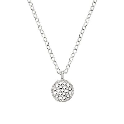 Mini Circle Reversible Necklace - Gold & Silver