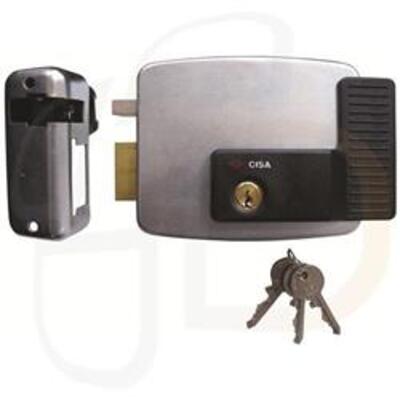 Cisa 11921 Electric Rim Lock for Metal Doors & Gates - Left hand open in