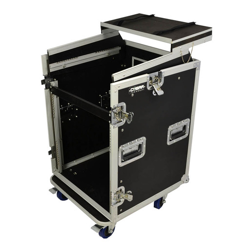 12U + 10U Rack Case with Laptop Shelf & Side Table