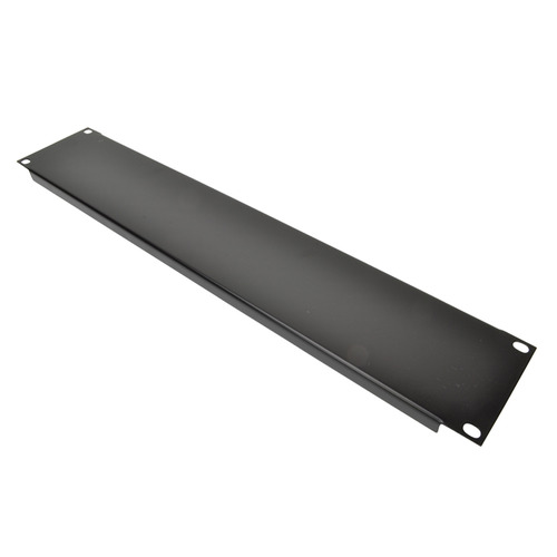 2 U 19" Blank Rack Panel With Black Finish