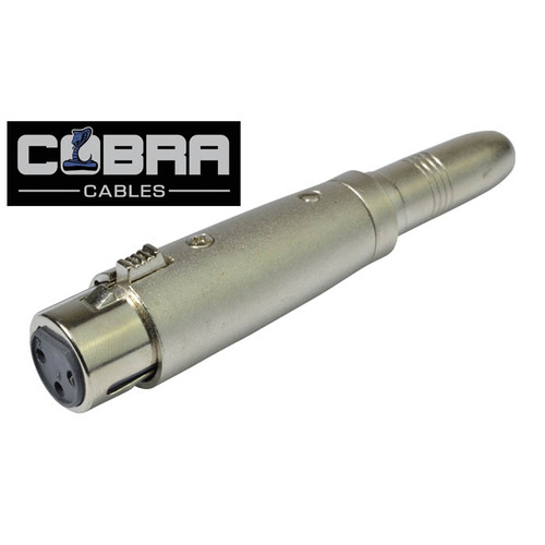 Adapter XLR Female to 6.35mm-1/4" TRS Jack Socket