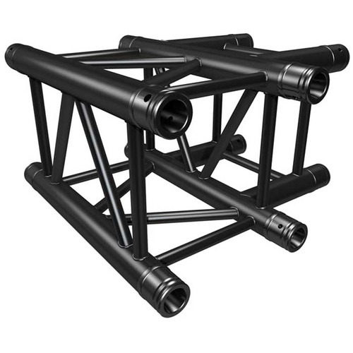 Black Quad Trussing 290 Corner T Piece Prolyte H30 Compatible