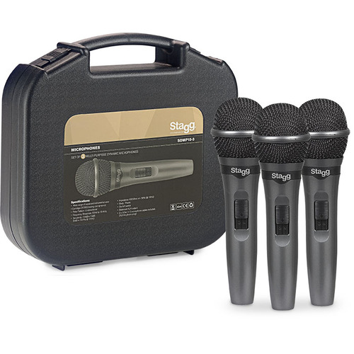 Dynamic Microphone and Cable Set 3 Pieces